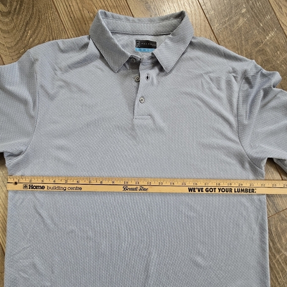 PGA Tour Men's Large Gray Polyester Polo Golf Shirt - Picture 6 of 13